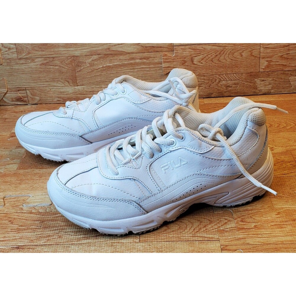 FILA Memory Workshift Slip Resistant Sneaker Womens Size 7 White